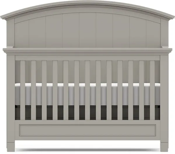 Kids Cottage Colors Gray Convertible Crib