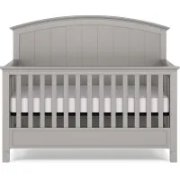 Cottage Colors Whisper Gray Convertible Crib