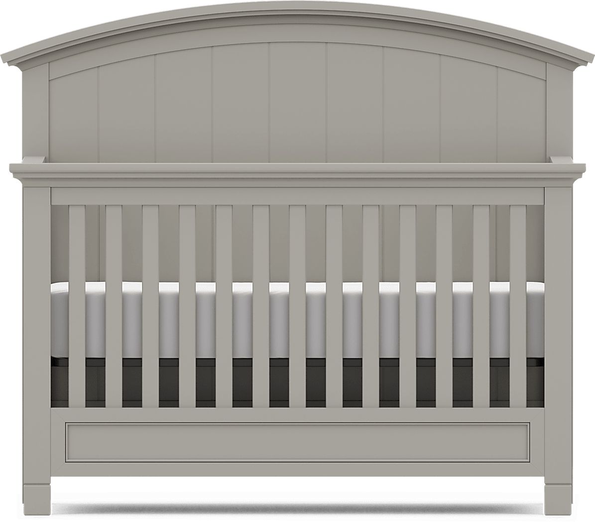 Kids Cottage Colors Gray Convertible Crib