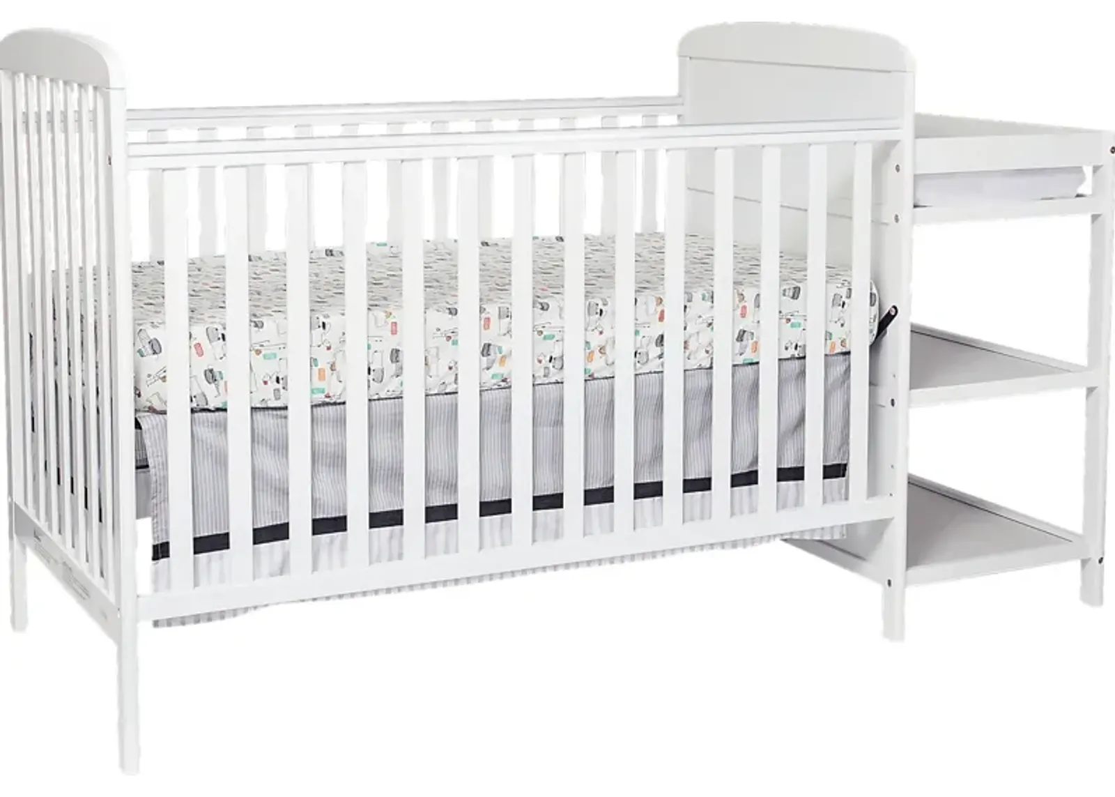 Kids Julian Park White Crib and Changer