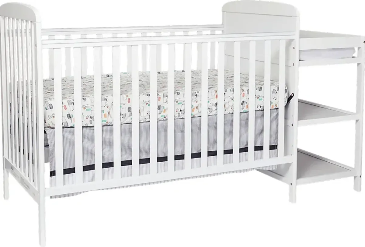 Julian Park White Crib and Changer