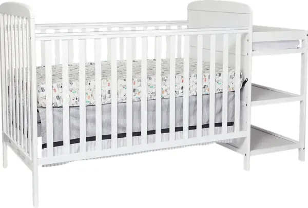 Kids Julian Park White Crib and Changer