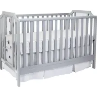Starry Grove Light Gray Covertible Crib