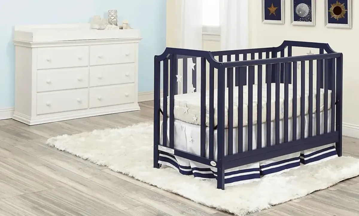 Kids Starry Grove Navy Convertible Crib