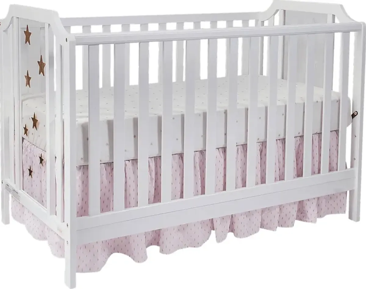 Starry Grove White Convertible Crib