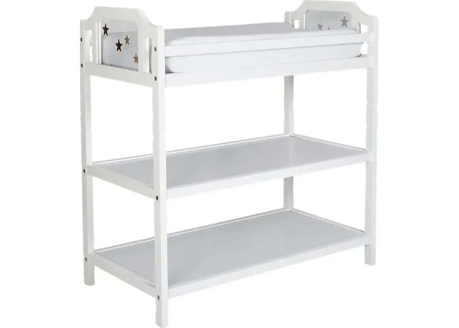 Starry Grove White Changing Table