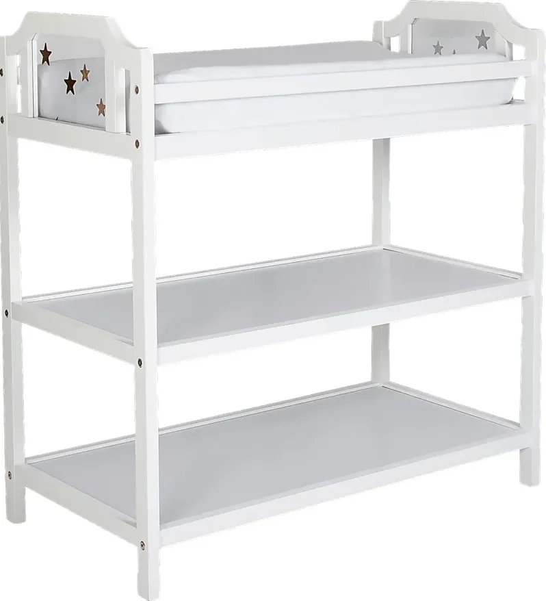 Starry Grove White Changing Table