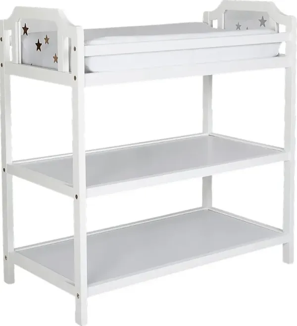 Kids Starry Grove White Changing Table