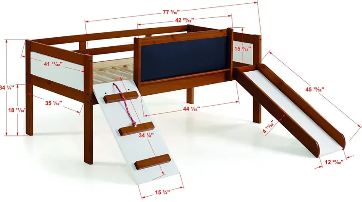 Isherwood Brown Twin Low Loft Bed