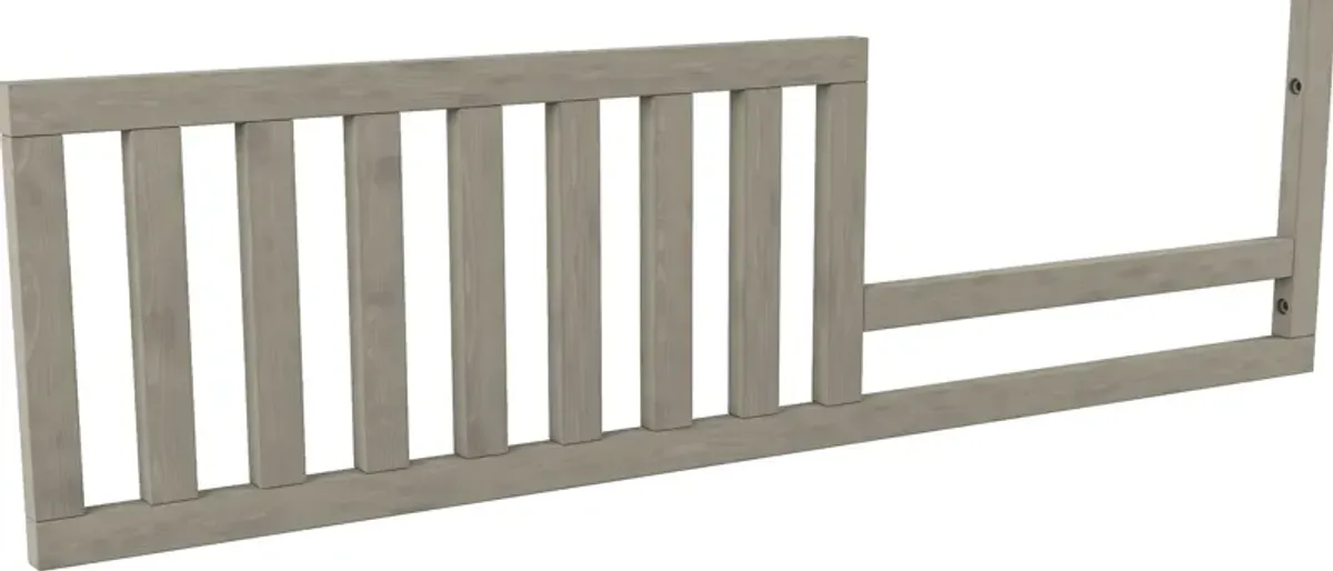 Kids Woodland Adventures Classic Gray 4 Pc Nursery with Toddler Rails