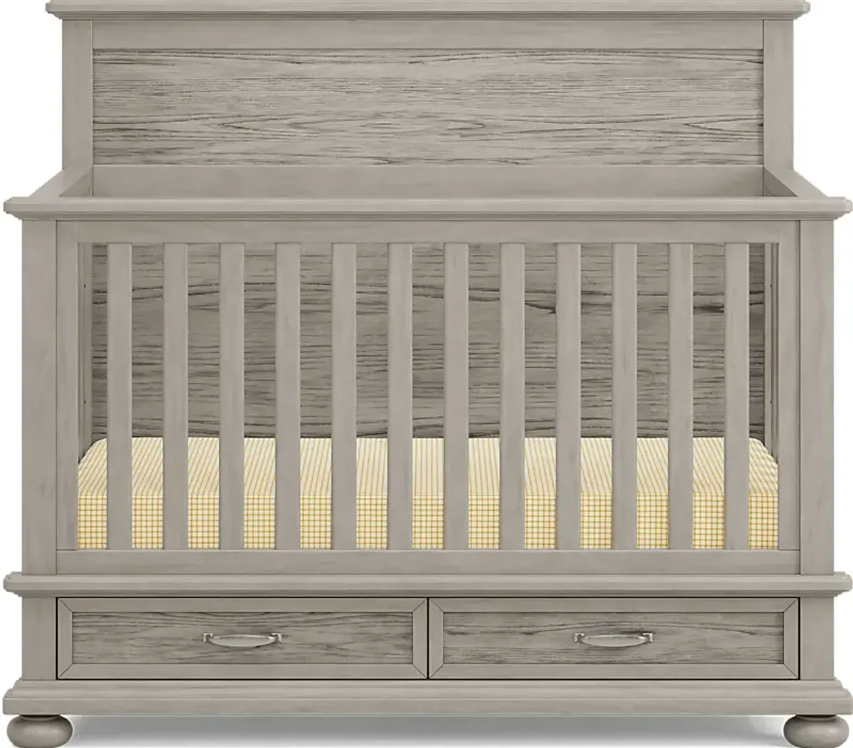 Kids Woodland Adventures Classic Gray Convertible Crib