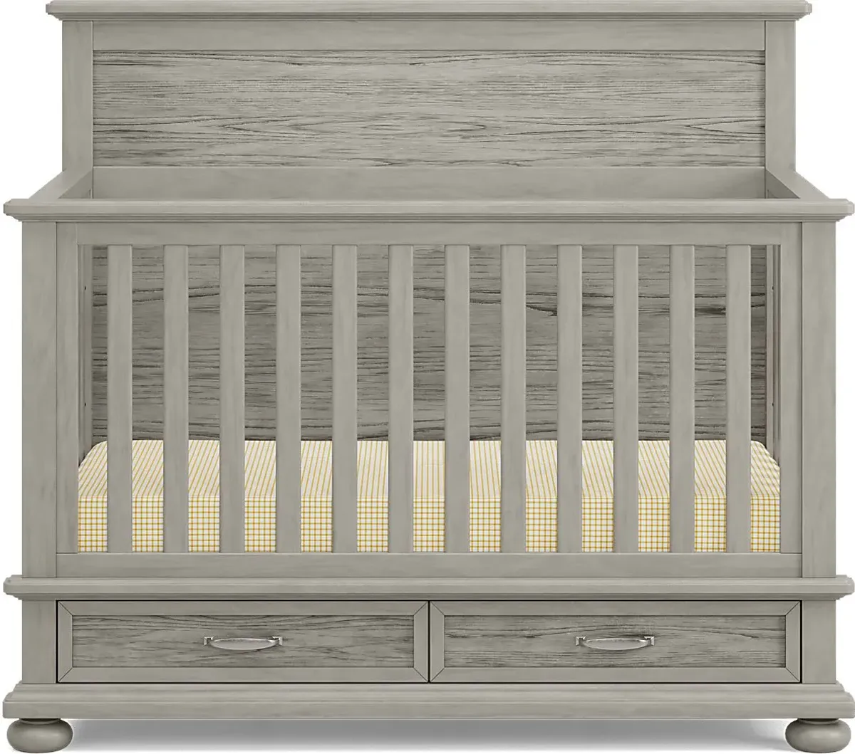 Kids Woodland Adventures Classic Gray Convertible Crib