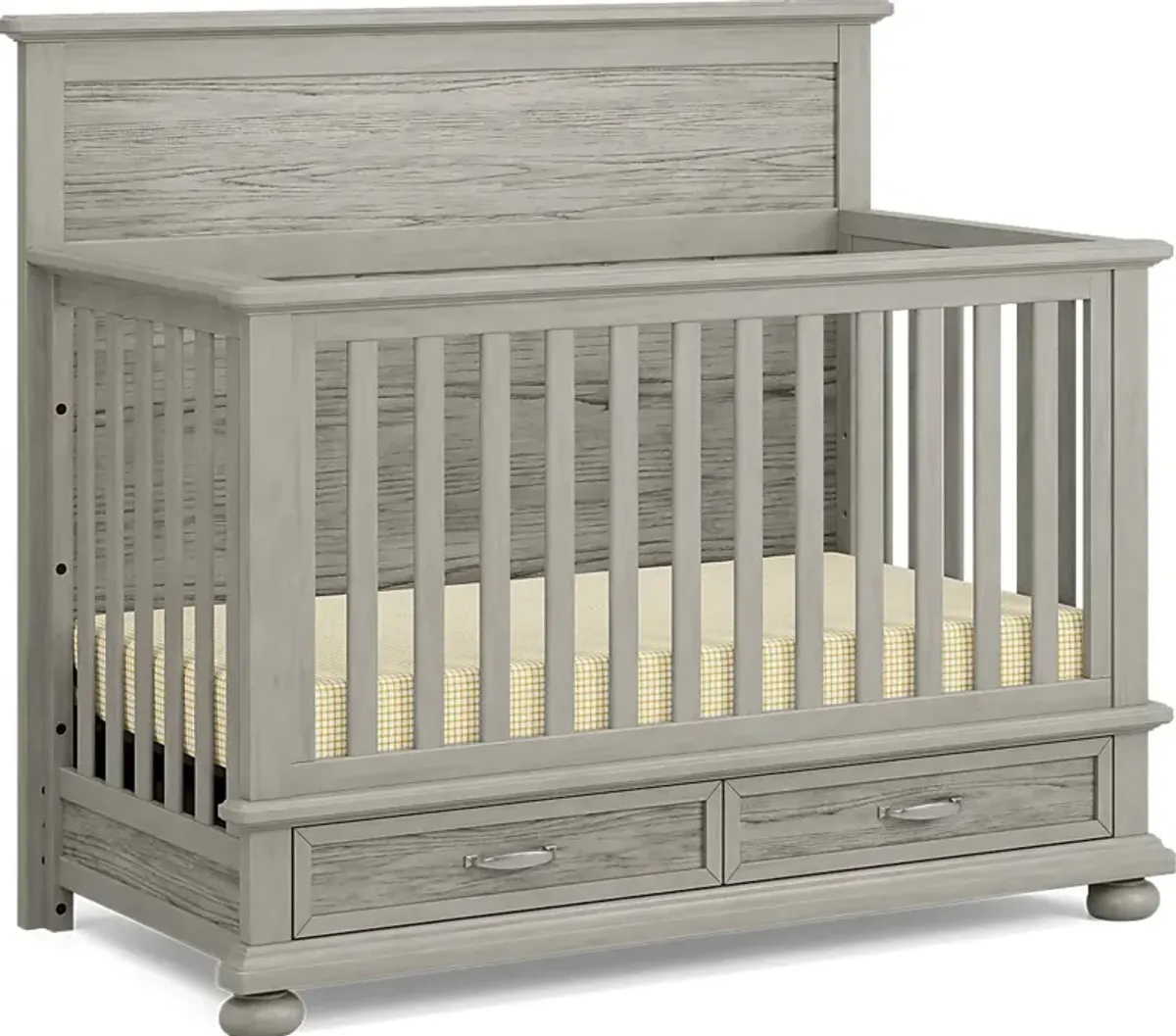 Kids Woodland Adventures Classic Gray Convertible Crib
