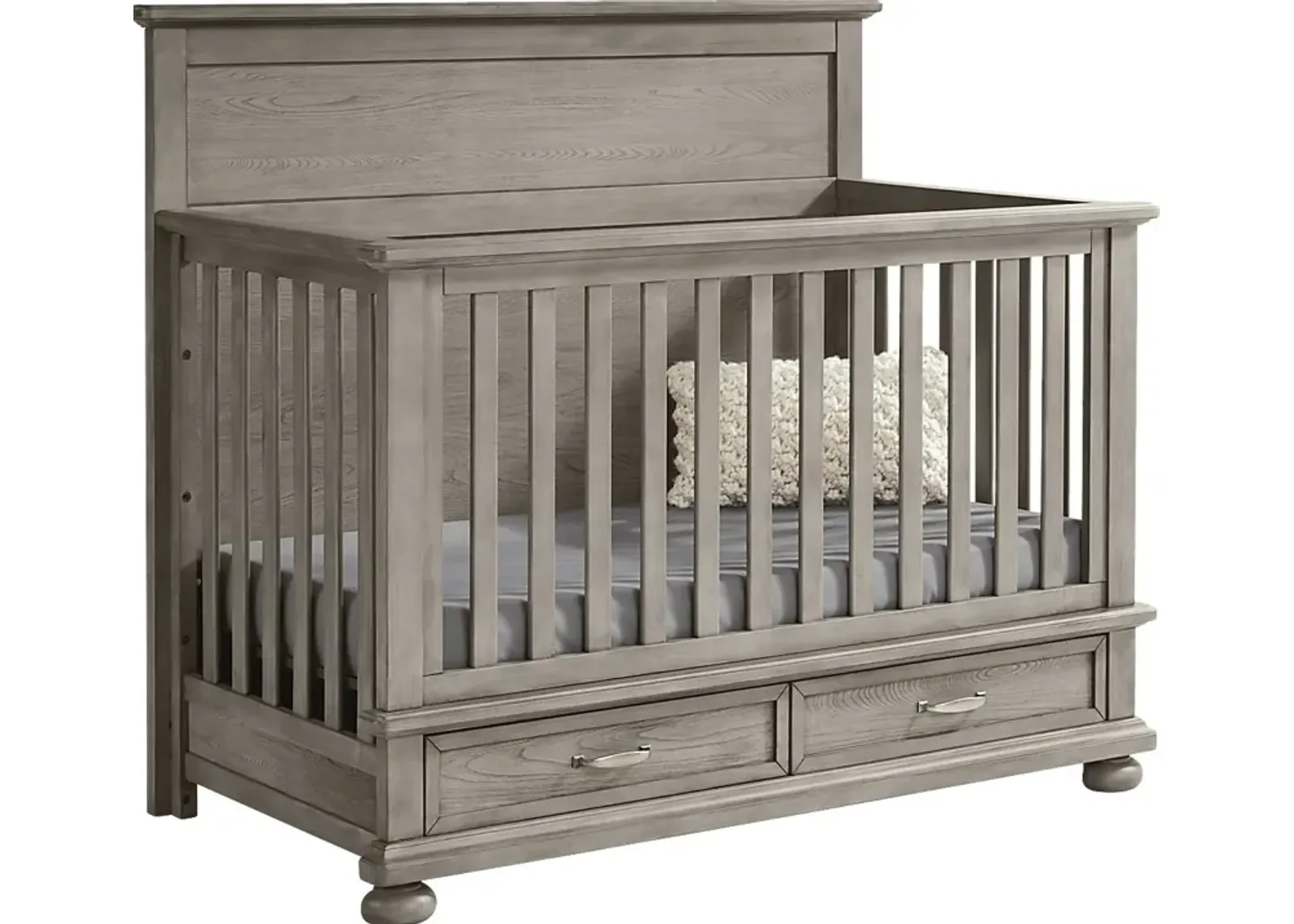 Kids Woodland Adventures Classic Gray Convertible Crib