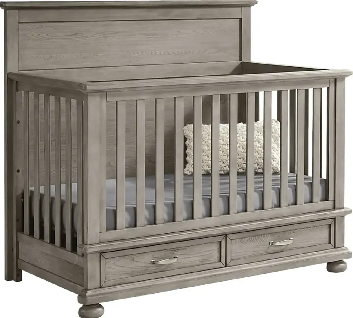 Kids Woodland Adventures Classic Gray Convertible Crib