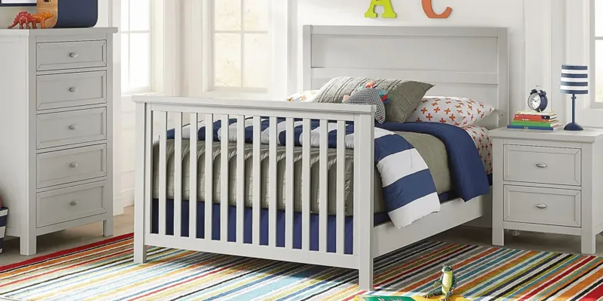 Kids Starry Dreams Gray Convertible Crib