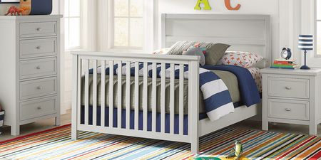 Kids Starry Dreams Gray Convertible Crib