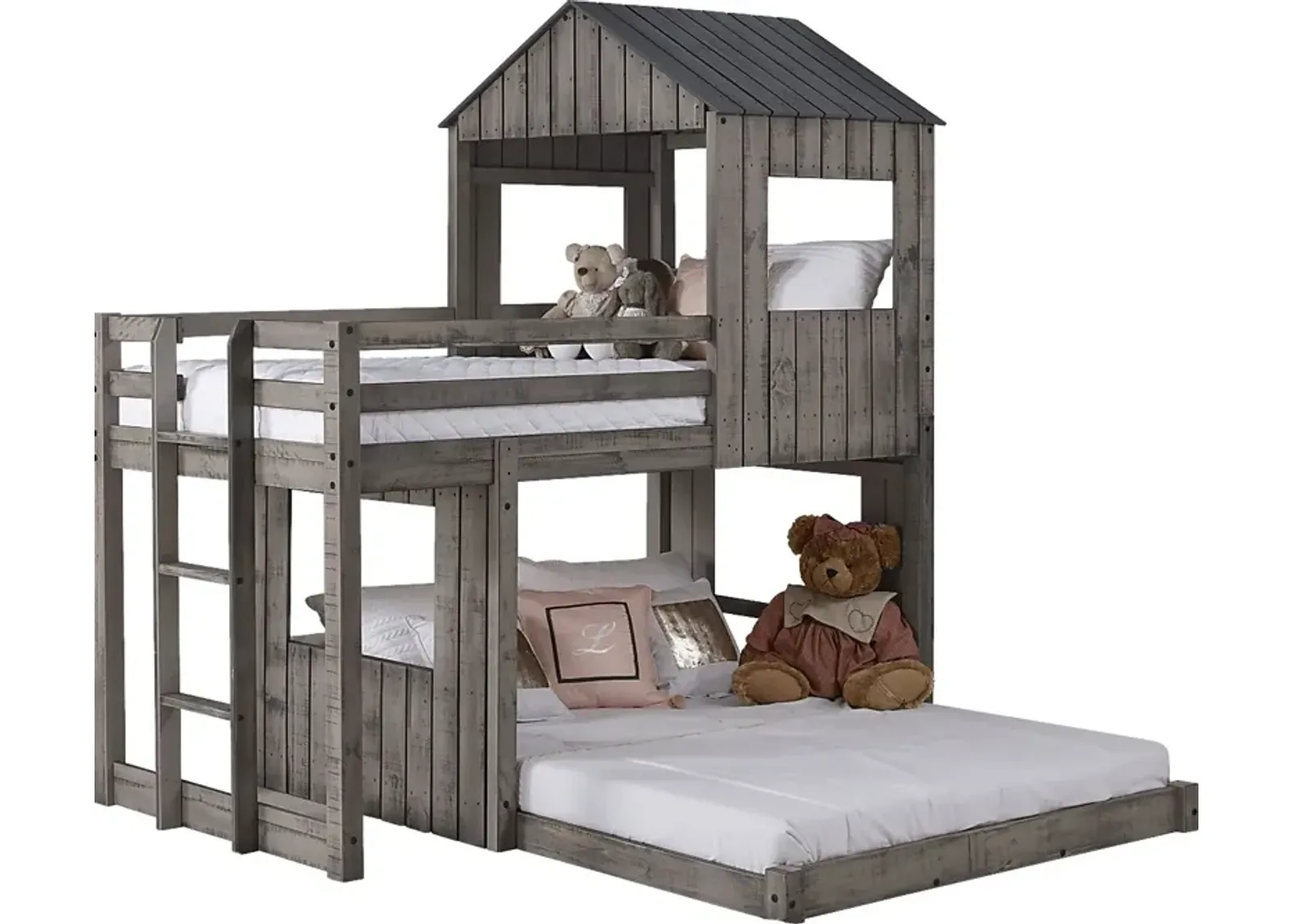 Laverock Gray Twin/Full Bunk Bed