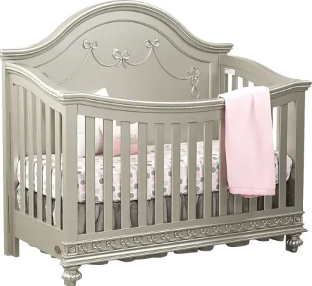Disney Princess Fairytale Silver Convertible Crib
