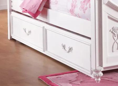 Disney Princess Fairytale White Twin Storage Trundle