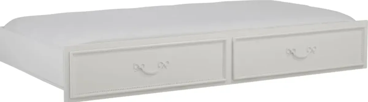 Disney Princess Fairytale White Twin Storage Trundle