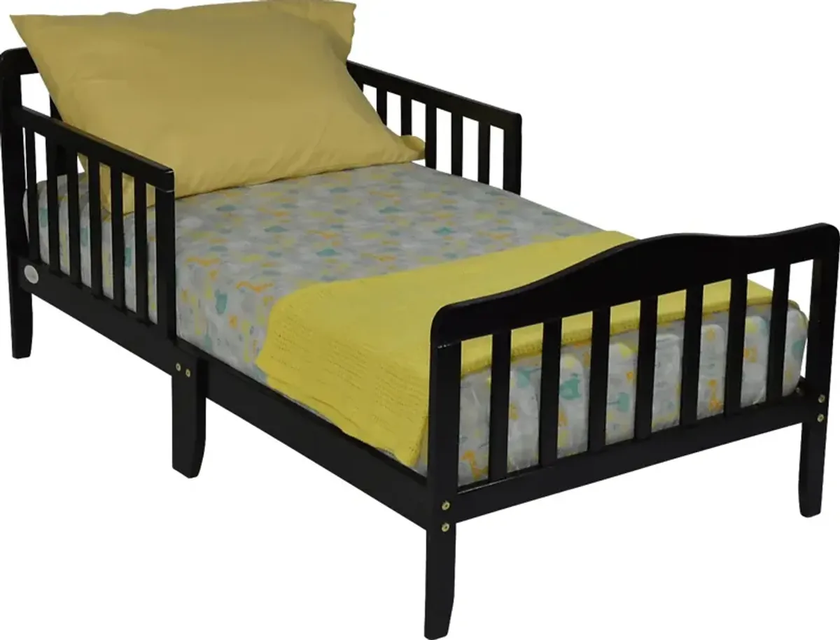 Kids Nealy Espresso Toddler Bed