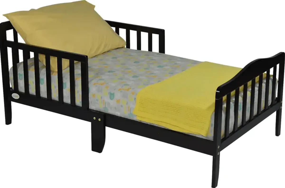 Kids Nealy Espresso Toddler Bed