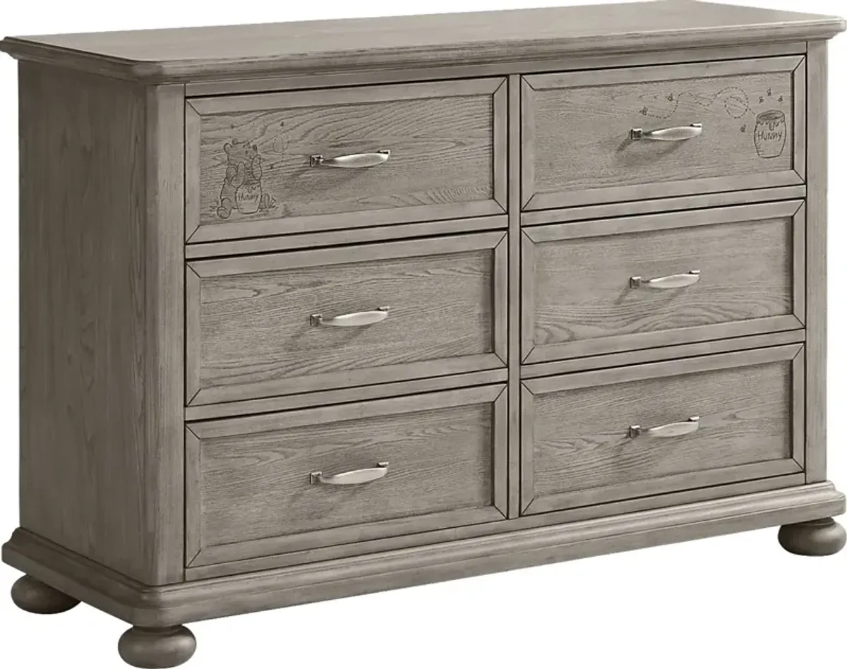 Disney Baby Woodland Adventures with Winnie the Pooh Classic Gray Dresser