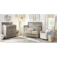 Disney Baby Woodland Adventures with Winnie the Pooh Classic Gray 5 Pc Nursery with Toddler Rails