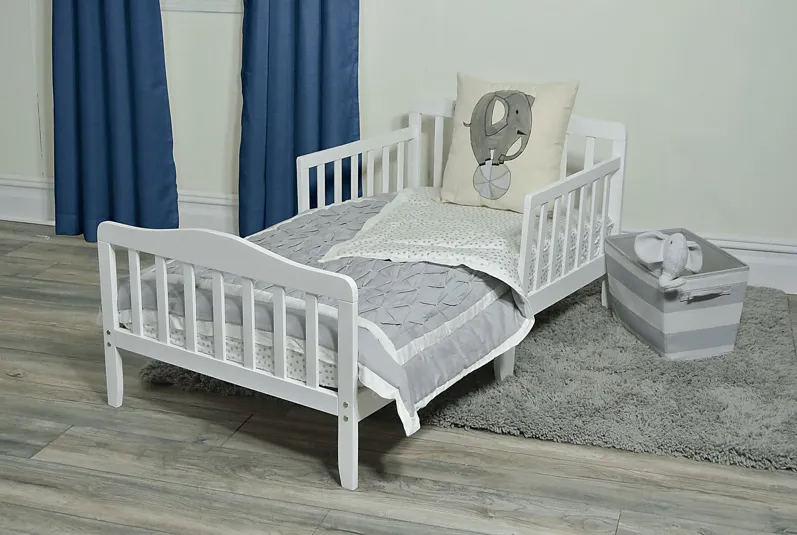 Nealy White Toddler Bed