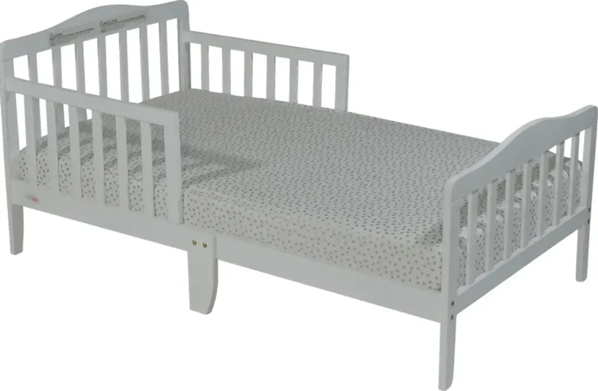 Kids Nealy White Toddler Bed