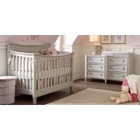 Jaclyn Place Gray Dresser with Changing Topper and Pad