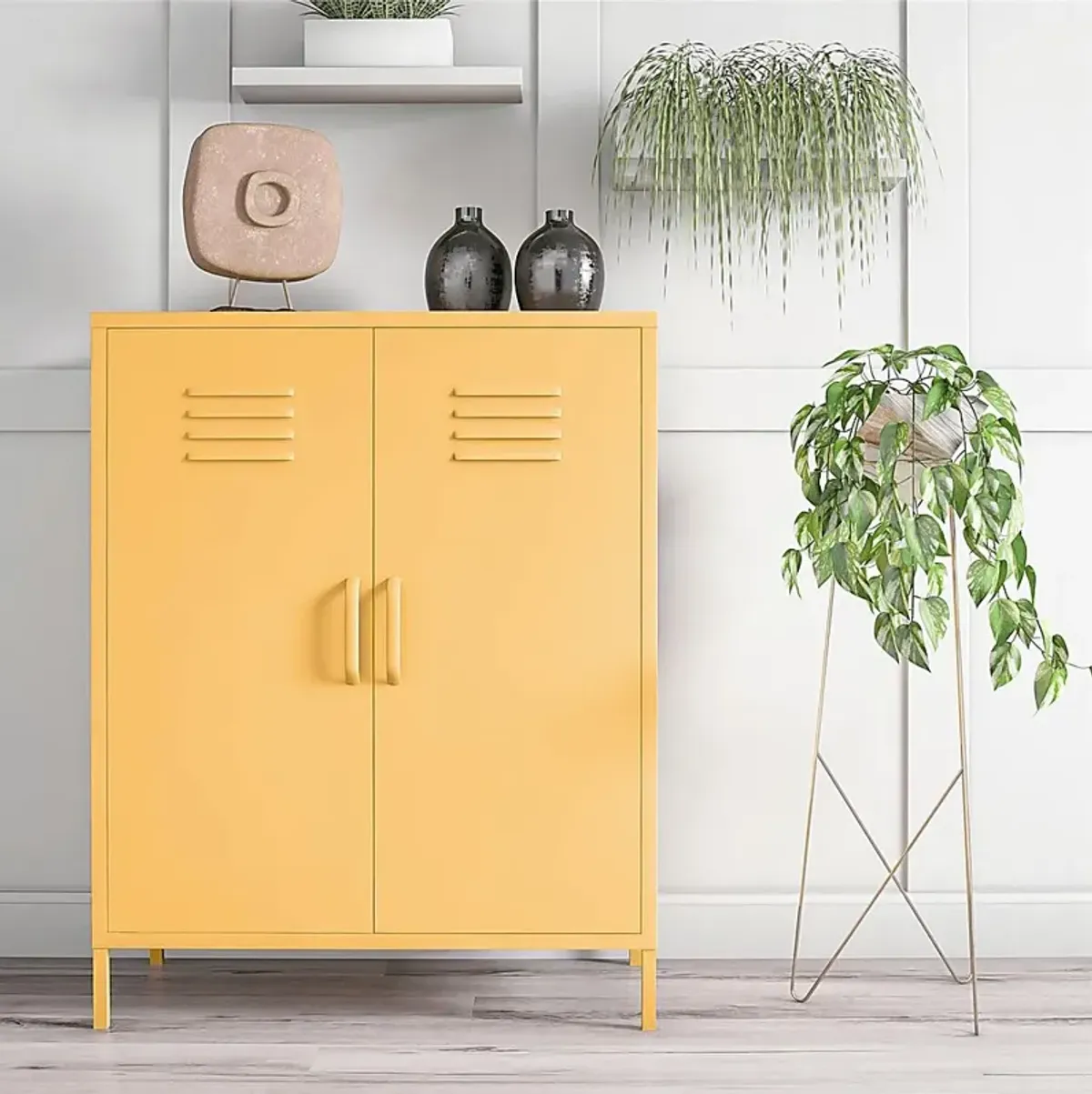 Kids Chalton Yellow Storage Locker