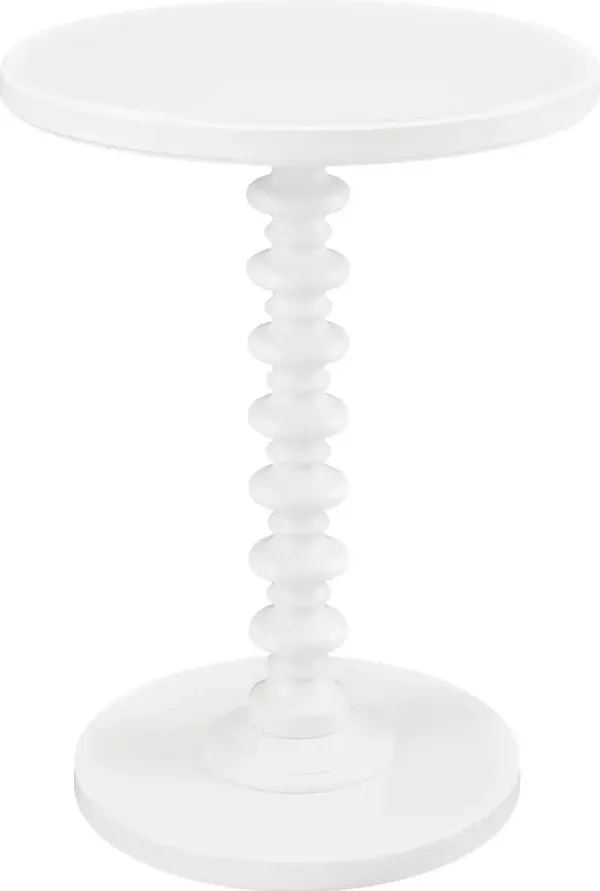 Kids Corby White Accent Table