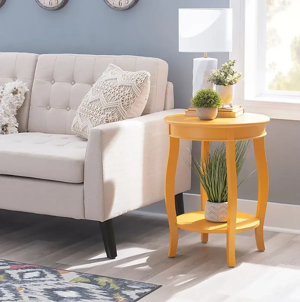 Kids Maliory Yellow Accent Table