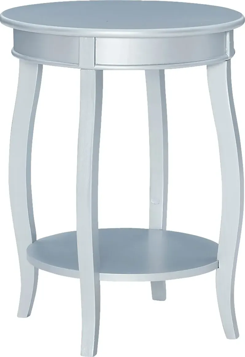 Kids Maliory Silver Accent Table