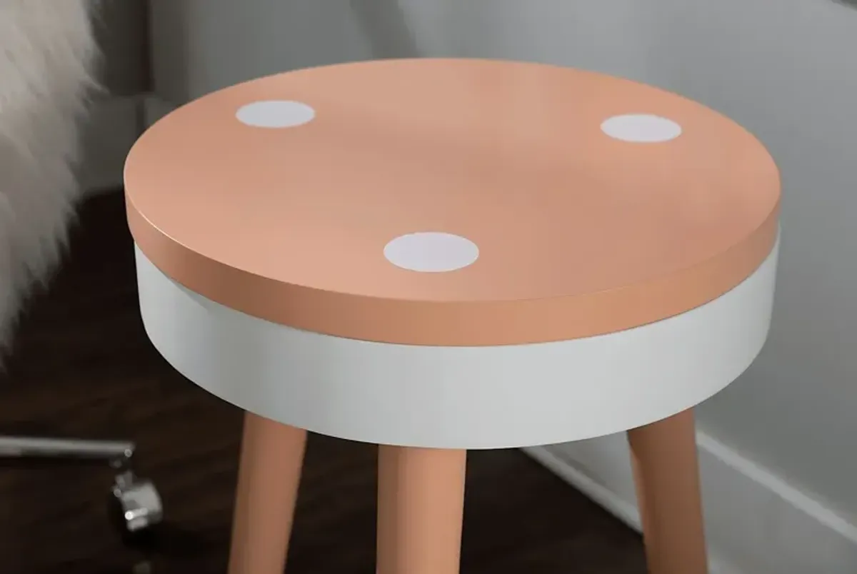 Kids Wafer Orange Accent Table