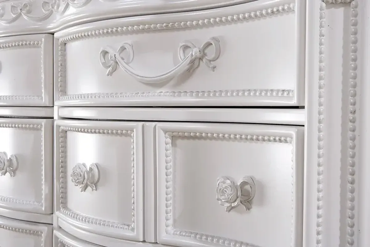 Disney Princess Fairytale White 6 Drawer Dresser