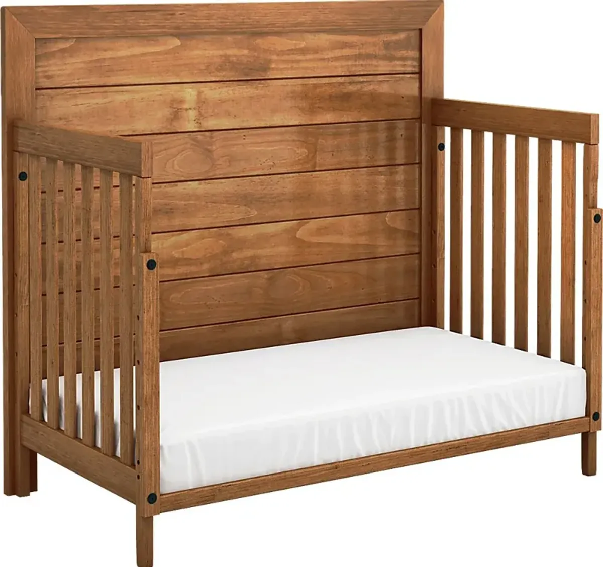 Kids Amber Creek Cinnamon 3 Pc Convertible Crib with Toddler Rail and Full Conversion Rails