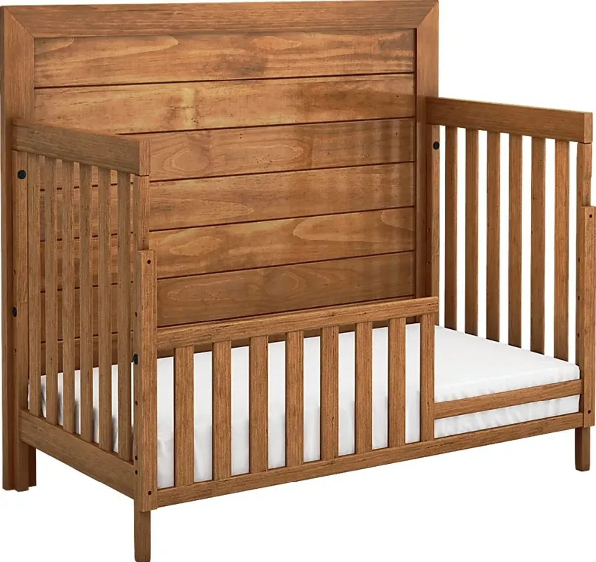 Kids Amber Creek Cinnamon 3 Pc Convertible Crib with Toddler Rail and Full Conversion Rails