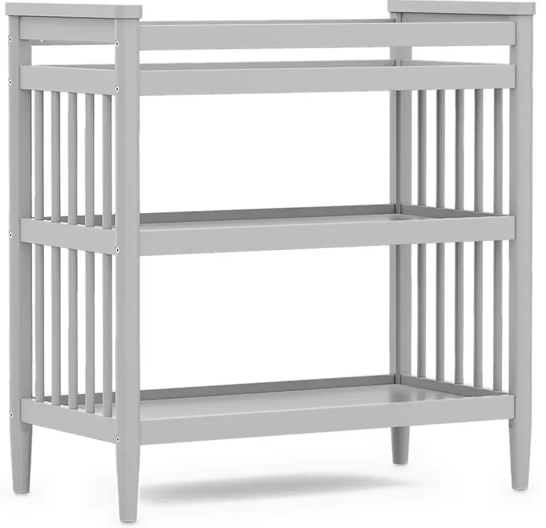 Kids Modern Colors Light Gray Changing Table