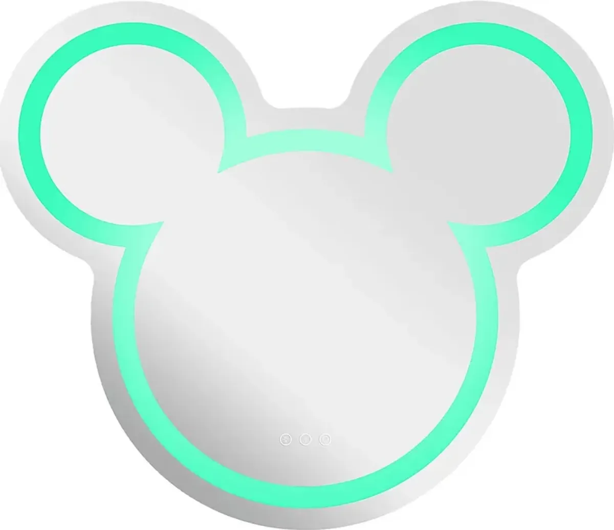 Kids Mickey Mouse White LED Wall Mirror