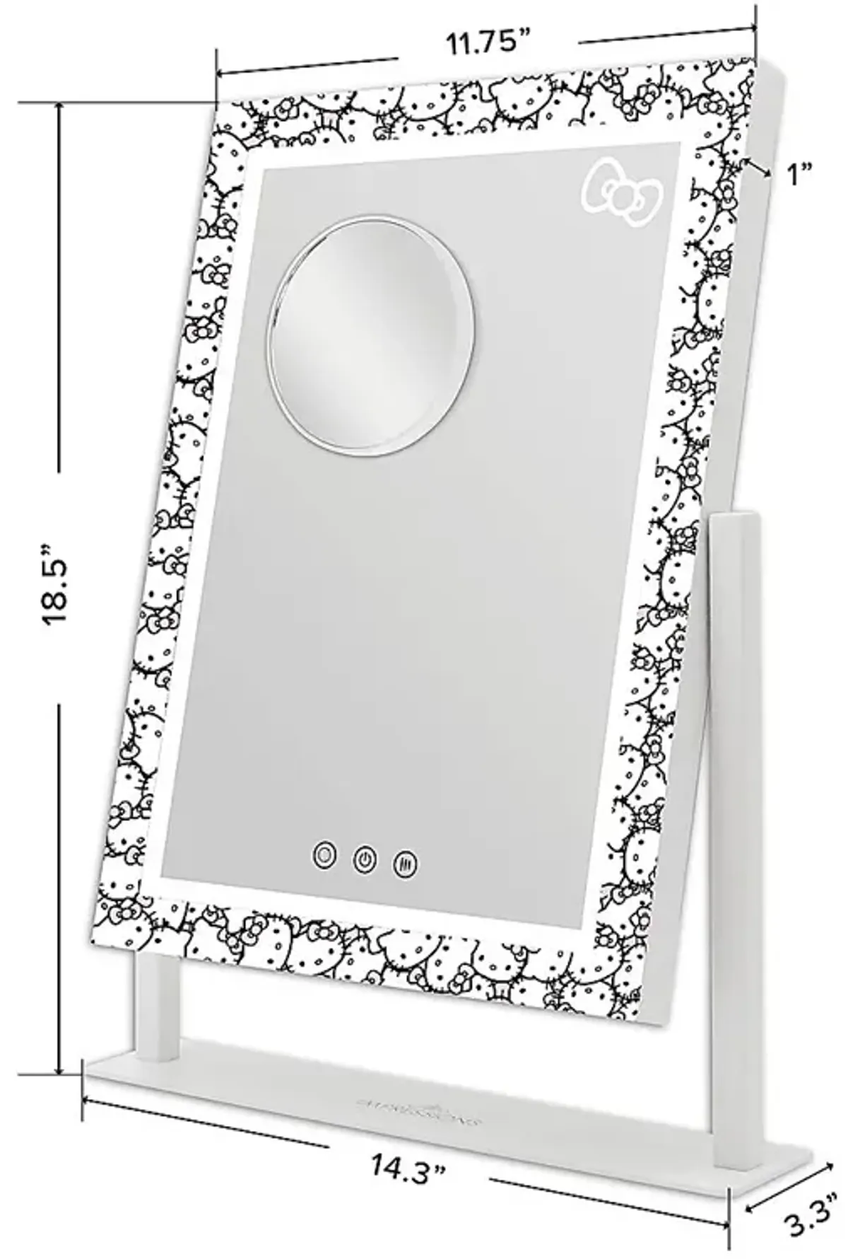 Kids Hello Kitty White LED Vanity Mirror