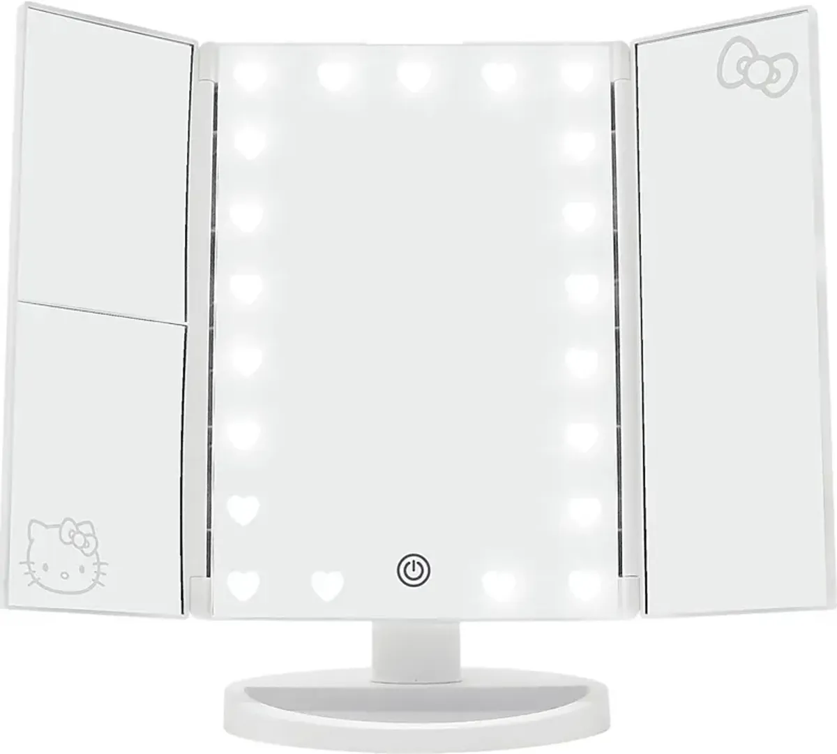 Kids Hello Kitty White Tri-Fold Vanity Mirror