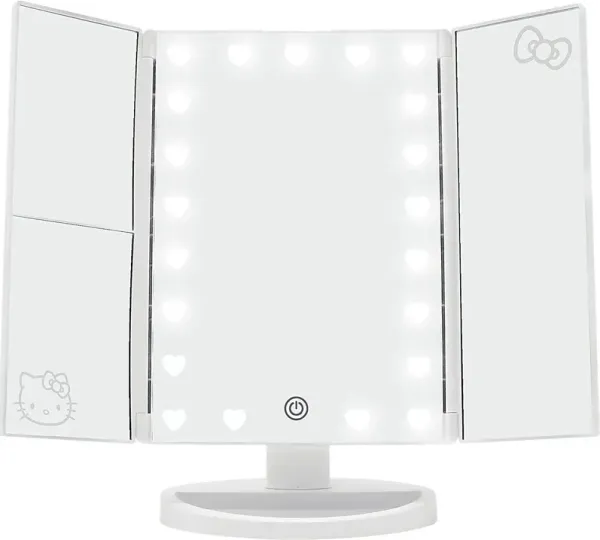 Kids Hello Kitty White Tri-Fold Vanity Mirror