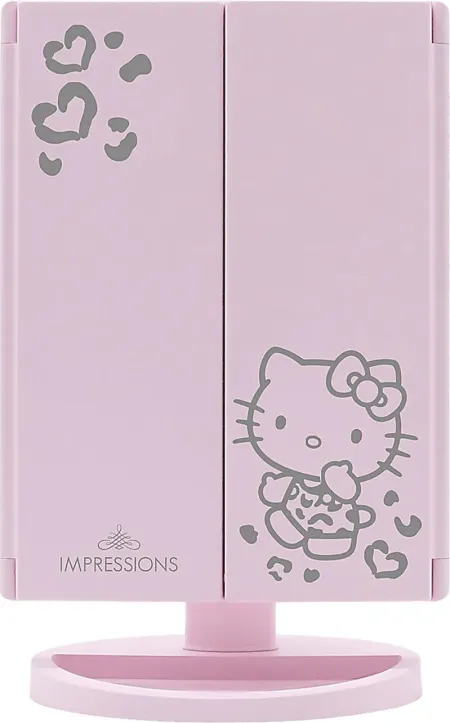 Kids Hello Kitty Pink Tri-Fold Vanity Mirror