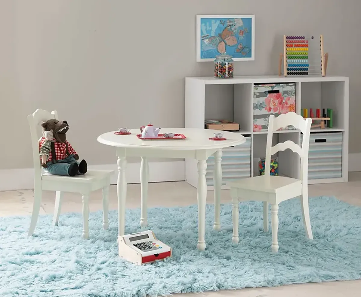 Kids Ladly Beige 3 Pc Table Set