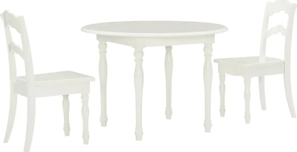 Kids Ladly Beige 3 Pc Table Set