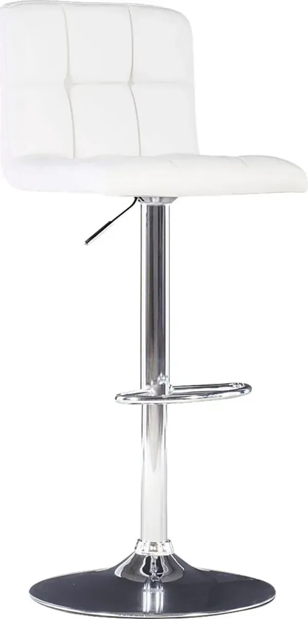 Cerics White Desk Stool
