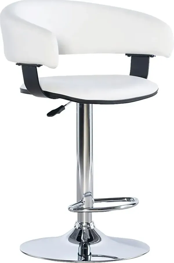 Cetona White Desk Stool